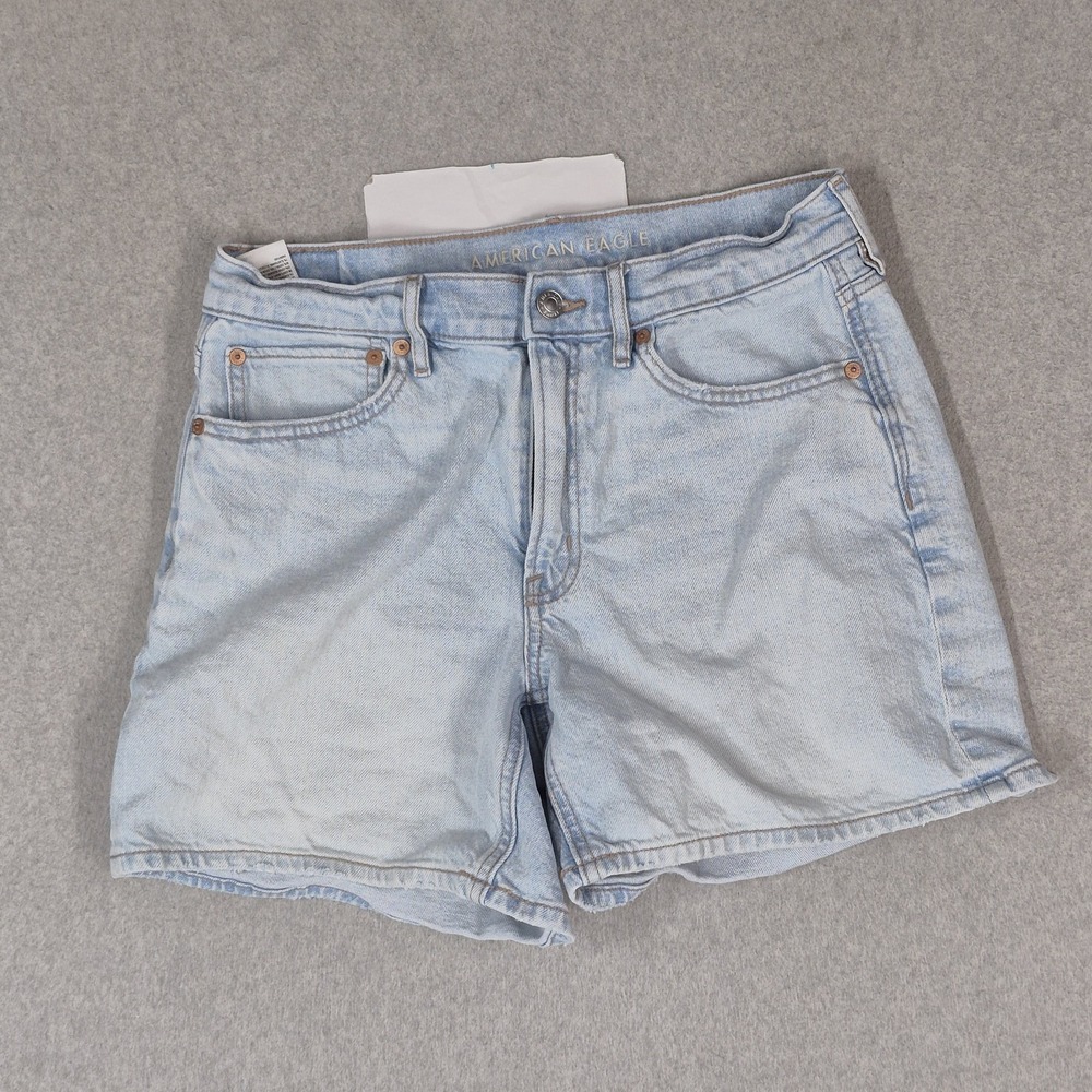 American Eagle Outfitters Women Shorts 6 Light Blue Denim Y2K Relaxed